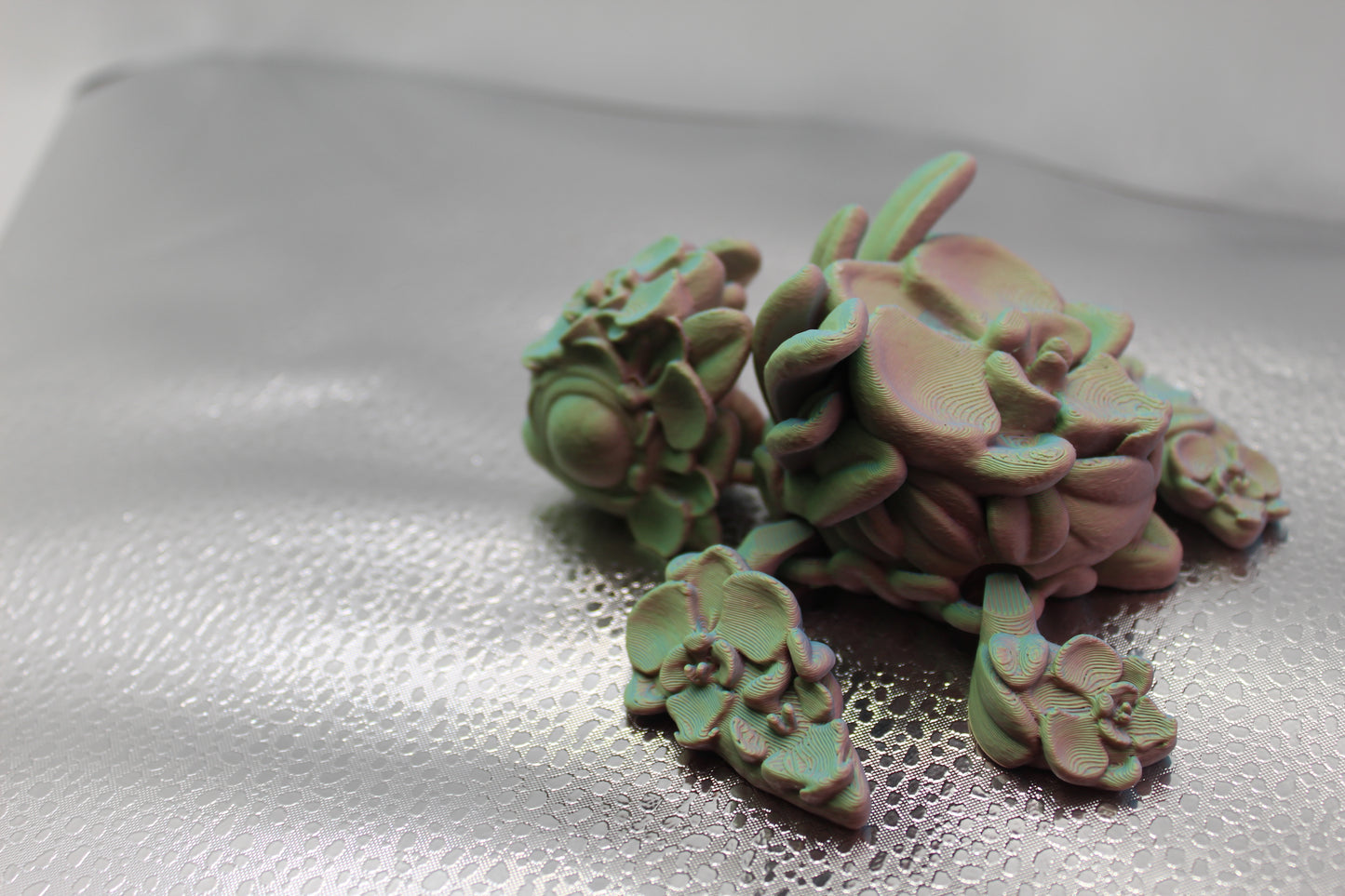Orchid Flower Turtle Magnet